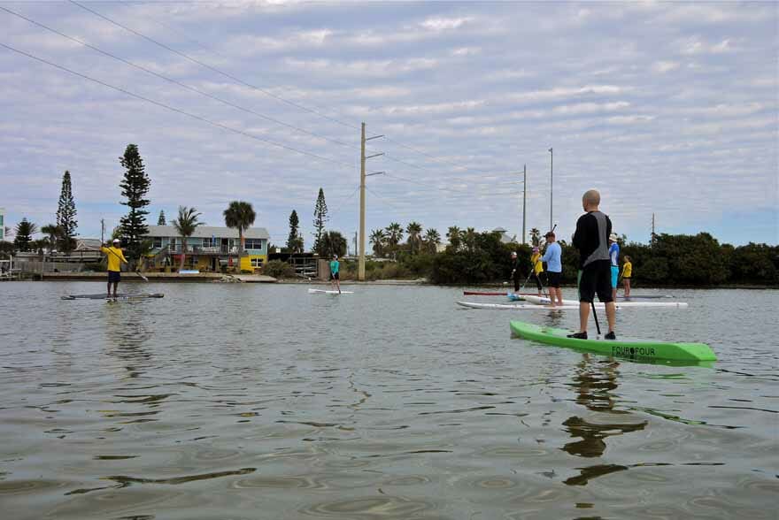 Candice Appleby and Anthony Vela SUP clinic