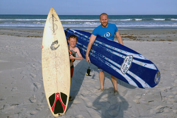 Kids surf lesson in Cocoa Beach, FL