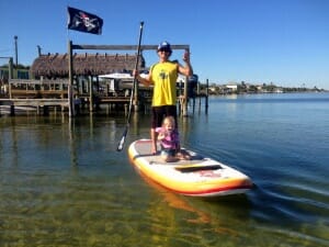 Kids stand up paddle lesson