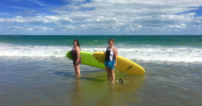 Learn to surf in Cocoa Beach, FL with SoBe Surf & Paddle