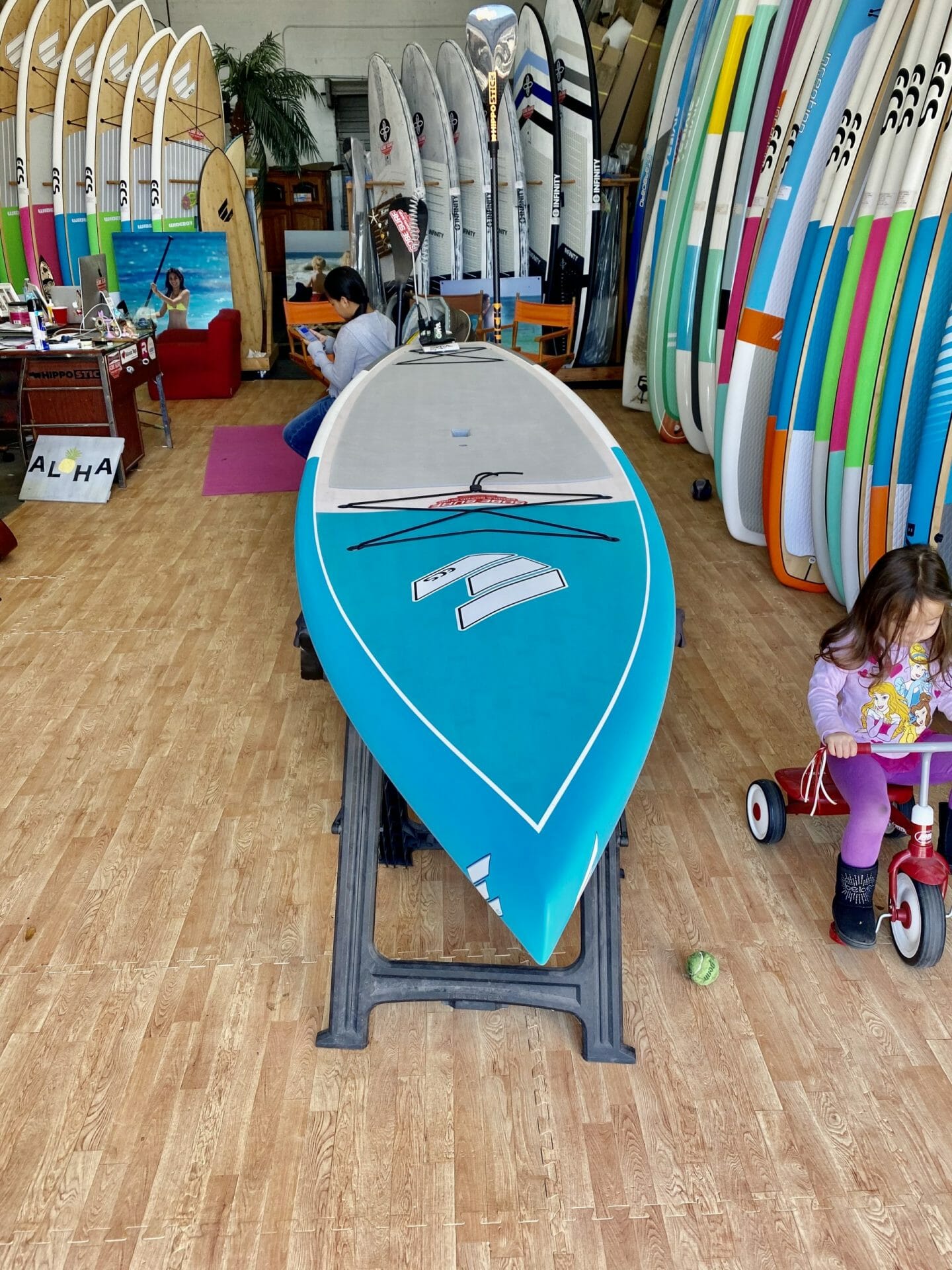 SoBe Surf Paddle Board Shop Florida Cocoa Beach Merritt Island Miami Owner Girard Middleton's daughter Audrey